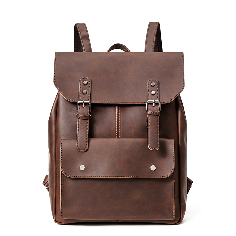 Vintage Men's Leather Backpack - Leather Work Rucksack Mens recension och pris