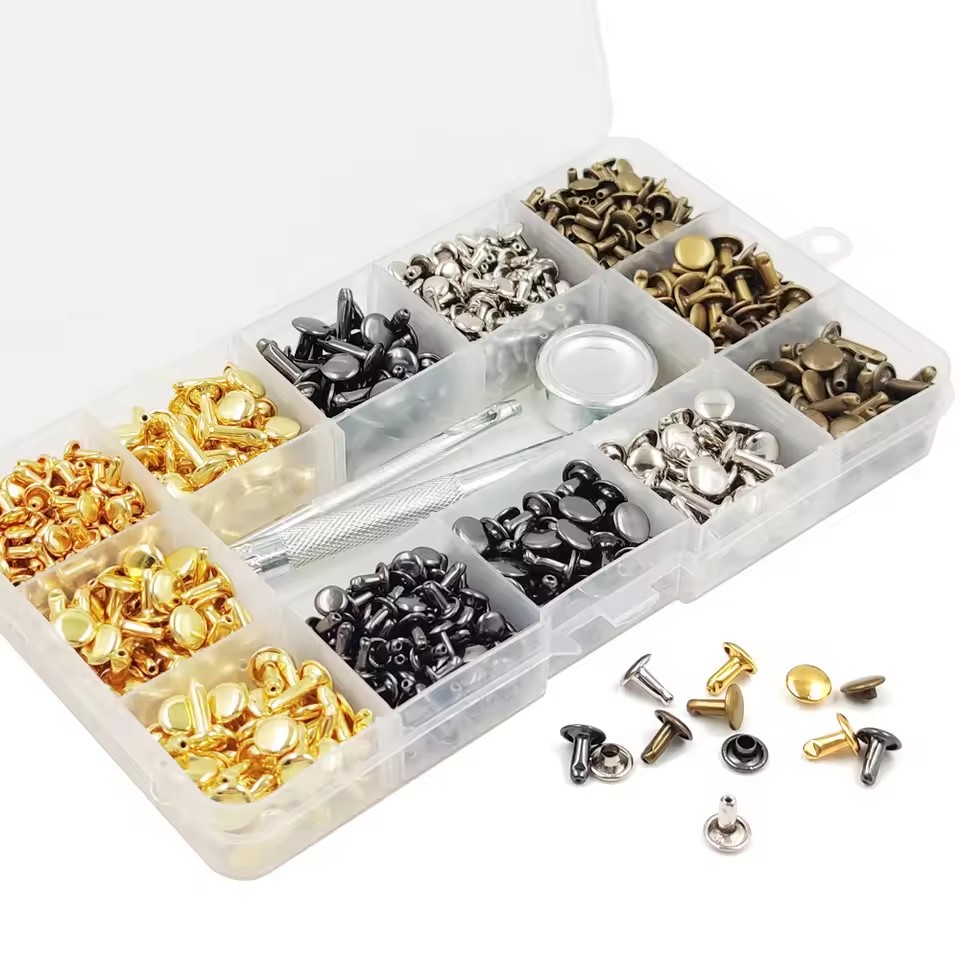Metal Double Cap Rivets Stud R - Rivet Setter Tool recension och pris