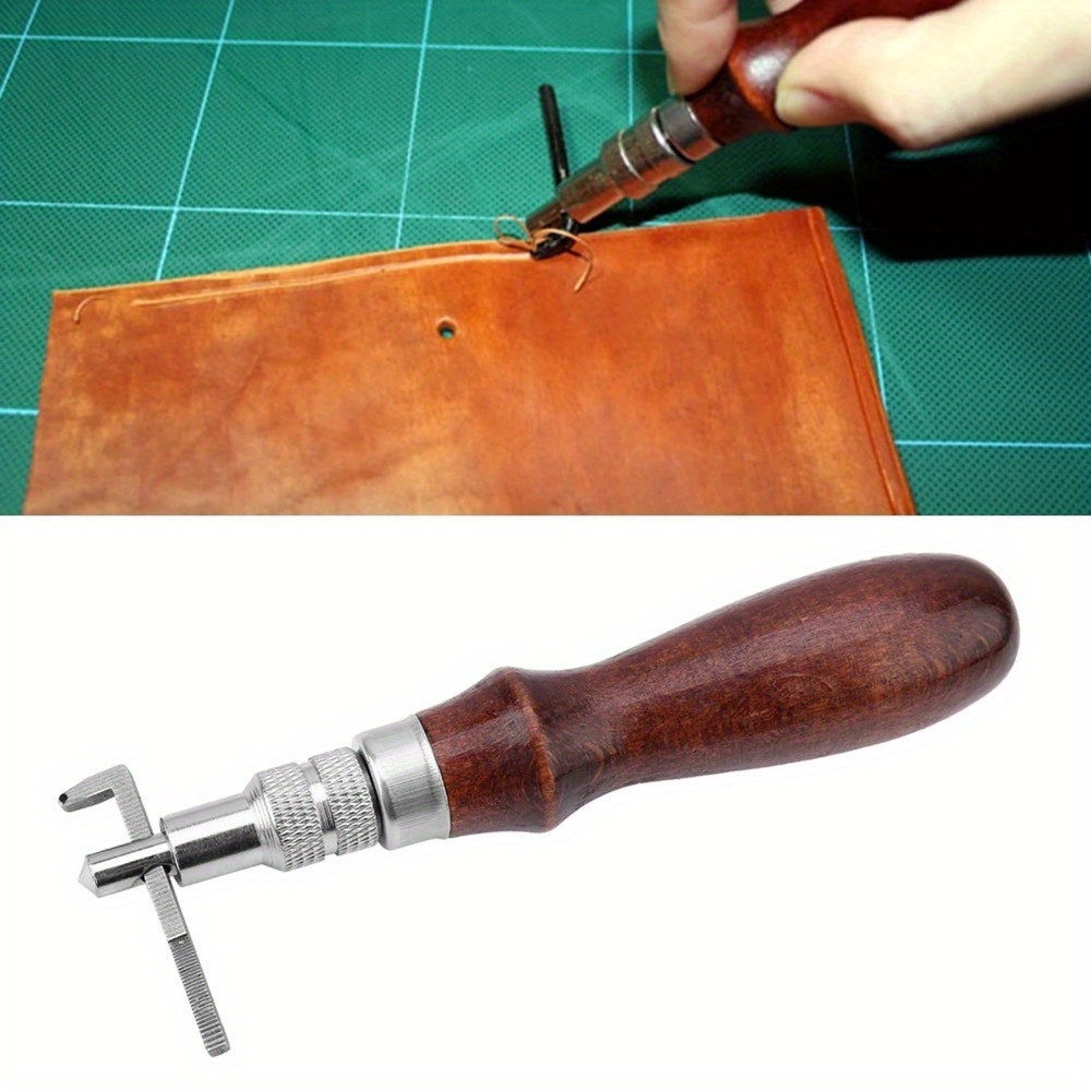 1PC Adjustable Leather Edge St - Groover Stitching Tool recension och pris