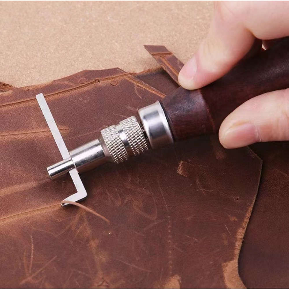 1PC Adjustable Leather Edge St - Groover Stitching Tool recension och pris