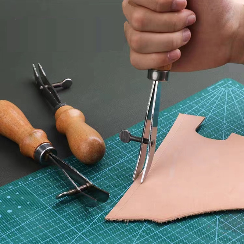 Adjustable Leather Edge Crease - Groover Stitching Tool recension och pris