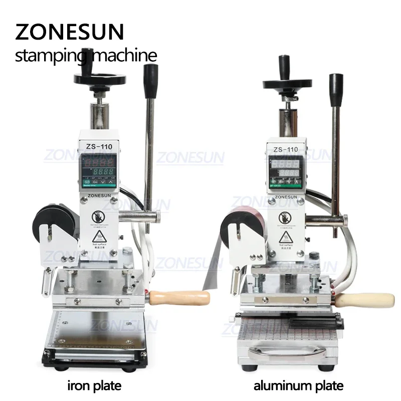 ZONESUN ZS110 Hot Foil Stampin - Leatherwork Hand Press recension och pris