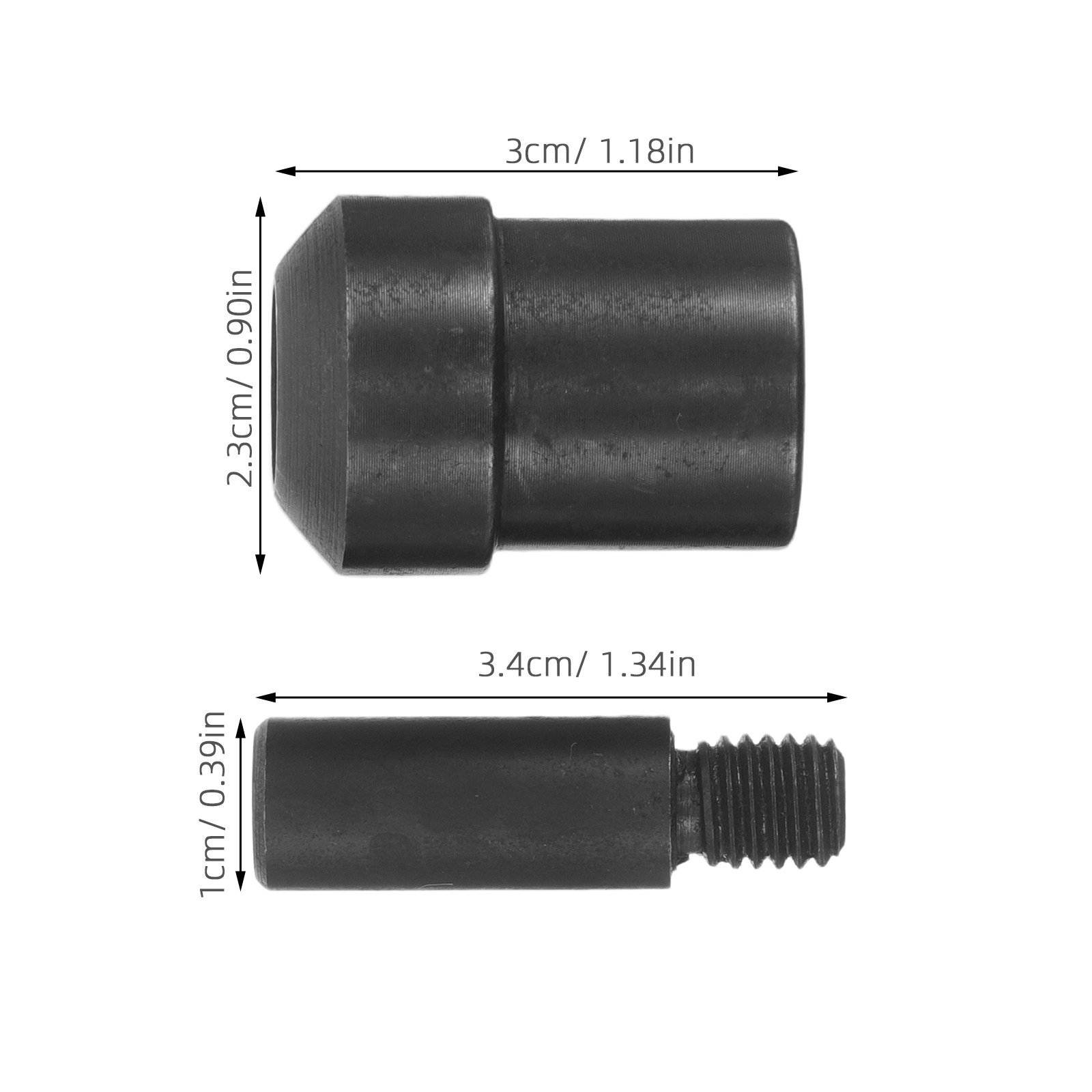 2Pcs Rivet Setter Punch Dies M - Leatherwork Hand Press recension och pris